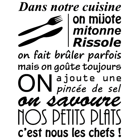 Sticker dans notre cuisine